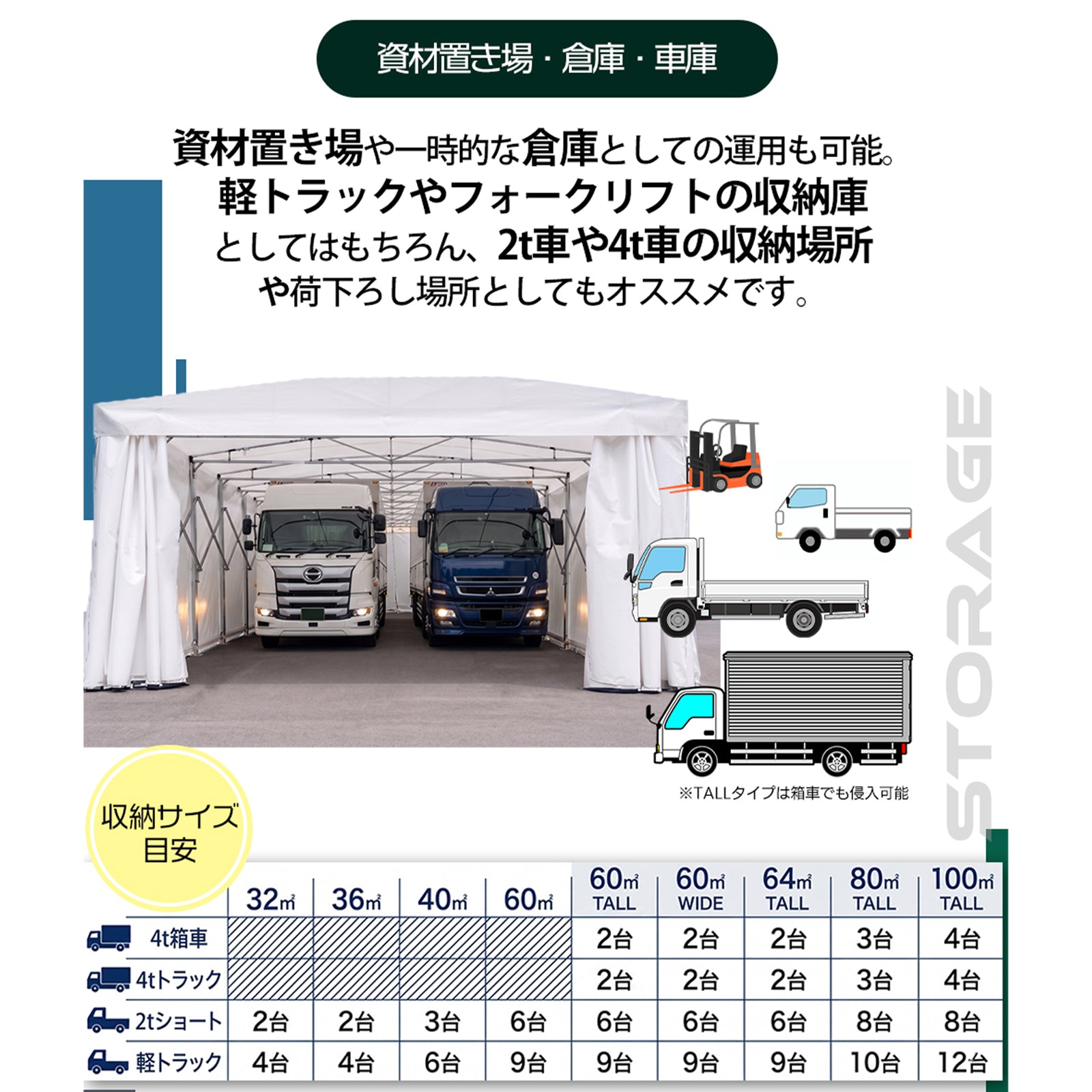 DOMEDEPOT テント倉庫 キャスター 移動式 – SUNGA Japan