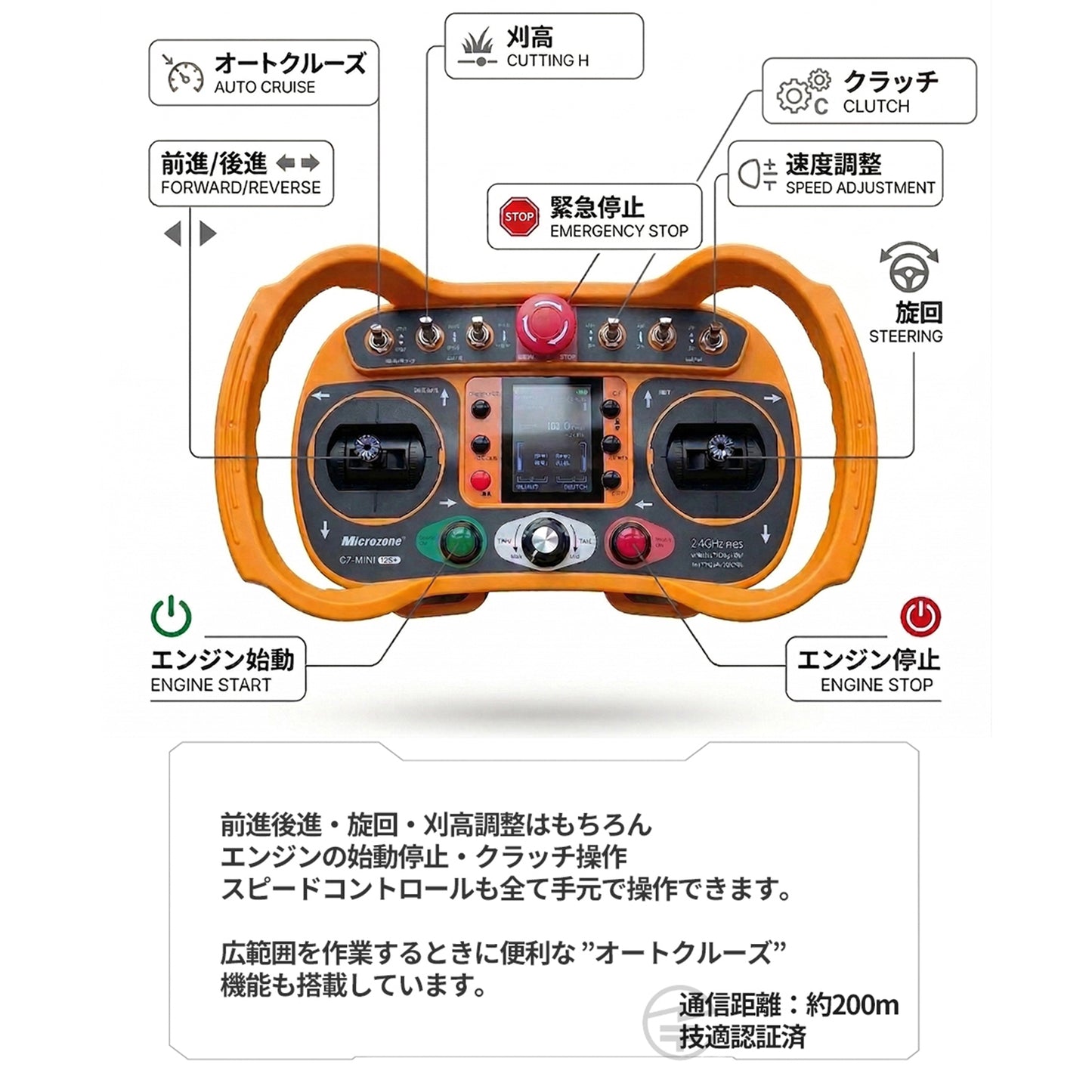 カルゾー JRSY500 ラジコン草刈機